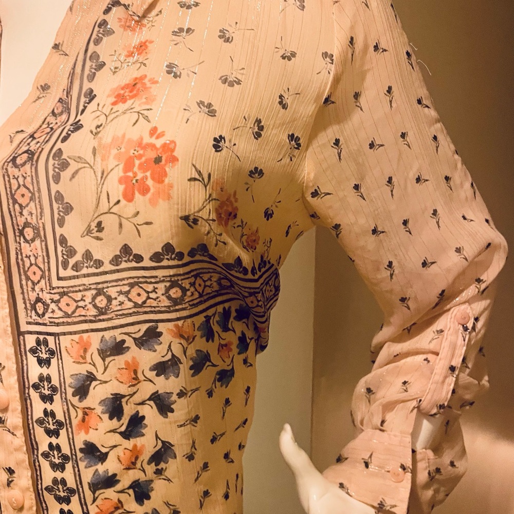 Meet my mannequin Ursula wearing a beautiful sheer top. ❤️